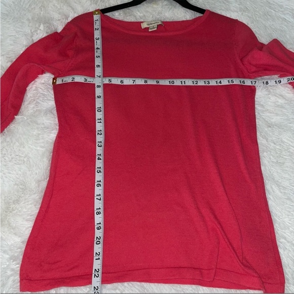 G.H & Boss Co Top women’s size small deep coral long sleeve shirt casual - Picture 5 of 7